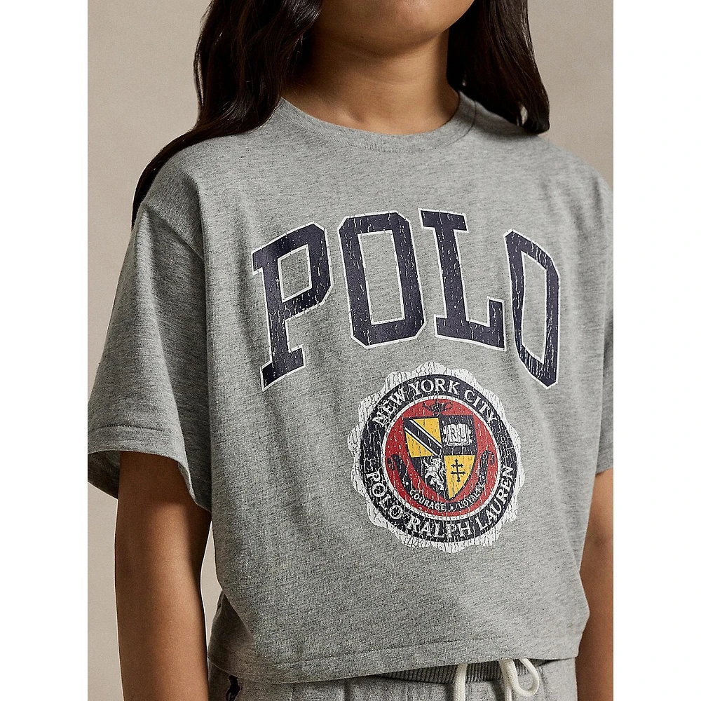 Girl's ​Logo Crest Boxy T-Shirt