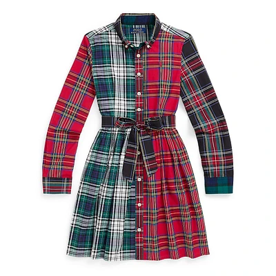 Girl's Plaid Fun Shirtdress