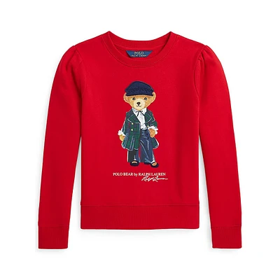 Girl's Polo Bear Fleece Sweatshirt