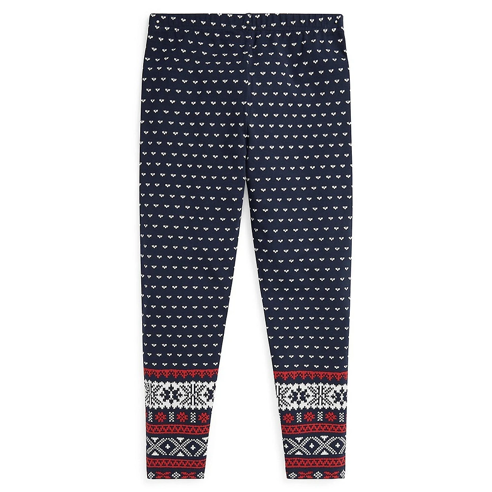 Legging extensible Fair Isle pour fille