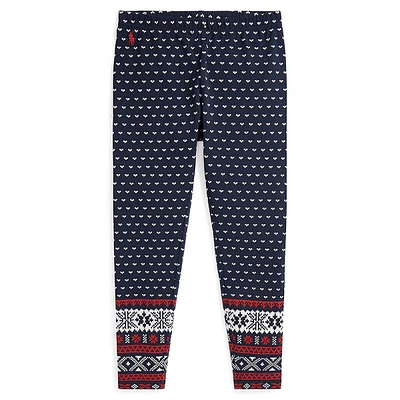 Girl's Fair Isle Stretch Leggings