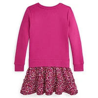 Girl's Fleece & Floral Dress