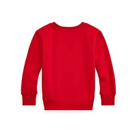 Little Boy's Polo Bear Fleece Sweatshirt