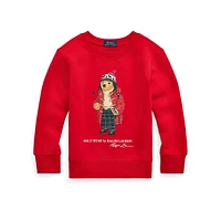 Little Boy's Polo Bear Fleece Sweatshirt