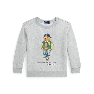 Little Boy's Polo Bear Fleece Sweatshirt