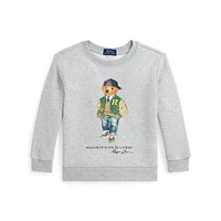 Little Boy's Polo Bear Fleece Sweatshirt