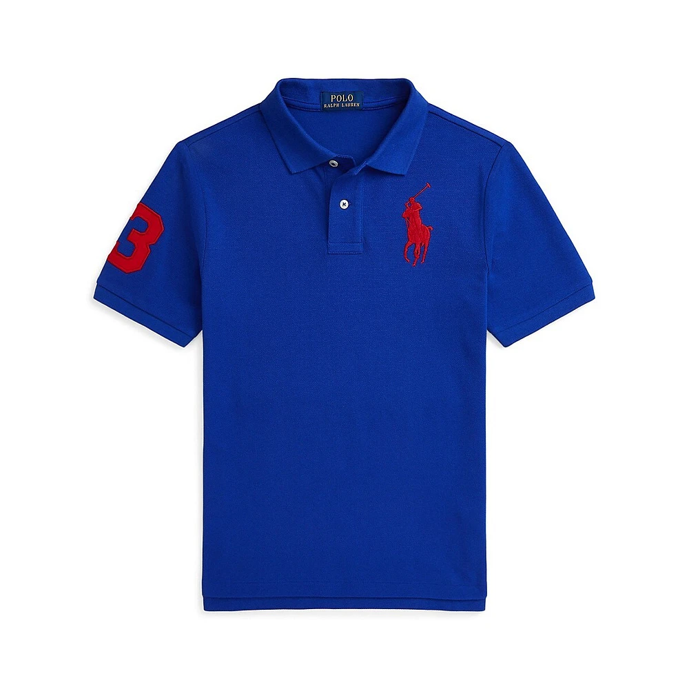 Boy's Iconic Mesh Polo Shirt