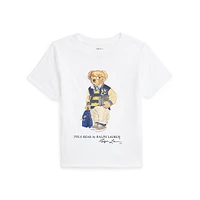 Little Boy's Polo Bear Jersey Cotton T-Shirt