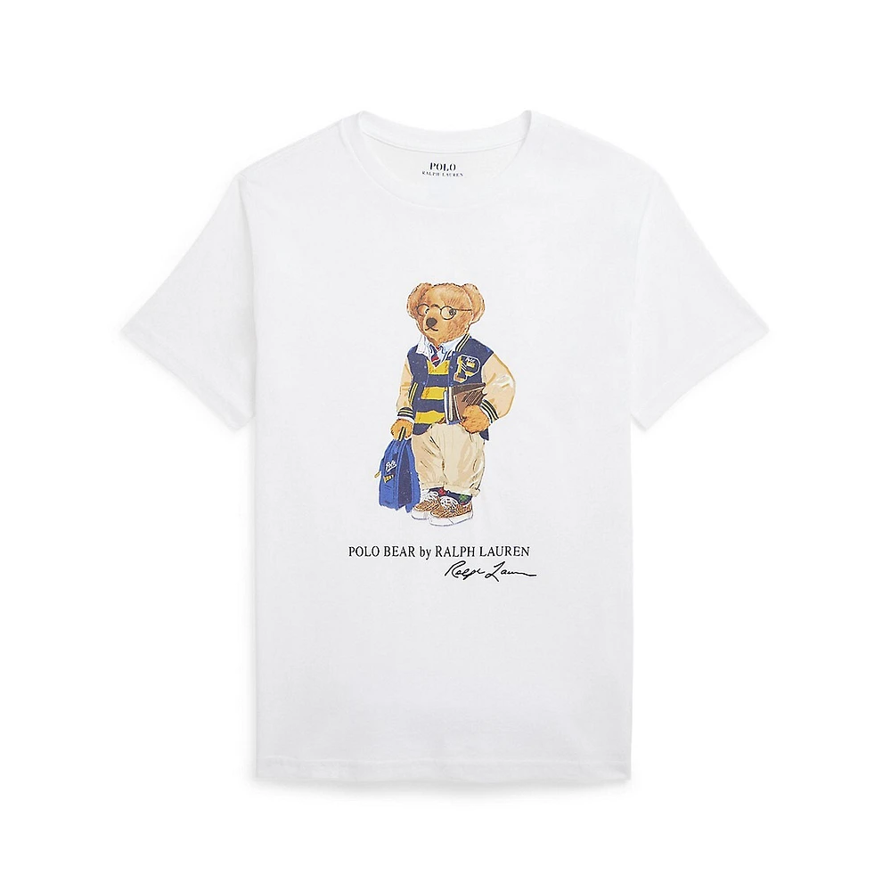 Boy's Polo Bear Jersey Cotton T-Shirt