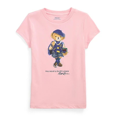 Little Girl's Polo Bear Cap-Sleeve T-Shirt