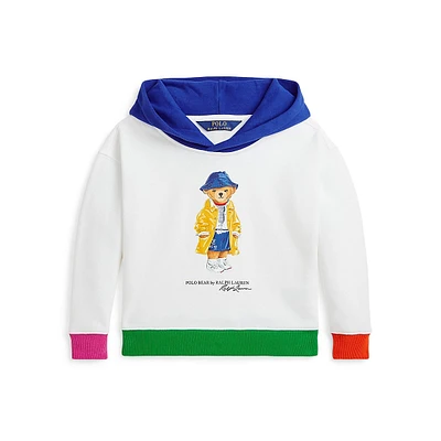 Little Girl's Polo Bear Fleece Hoodie