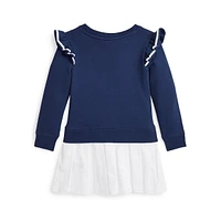 Robe à jupe plissée pour petite fille