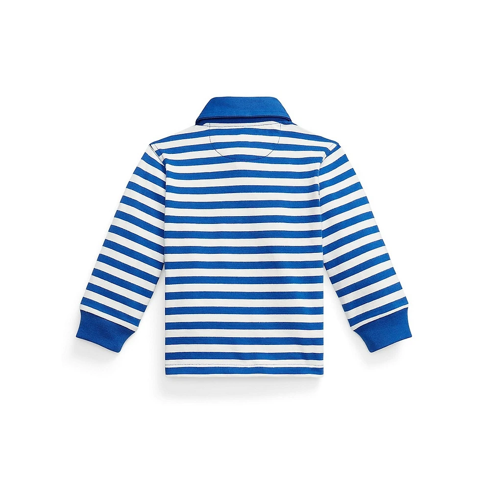 Ensemble 2 pièces pour bébé garçon avec chemise de rugby et short polo Prepster