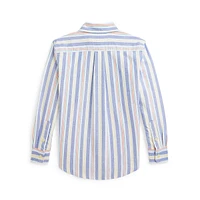 Little Boy's Striped Oxford Shirt