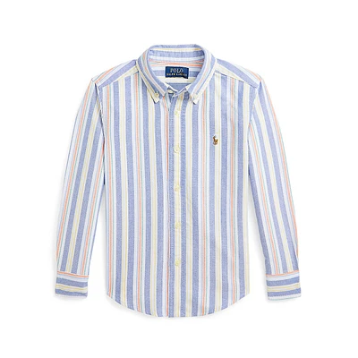 Little Boy's Striped Oxford Shirt