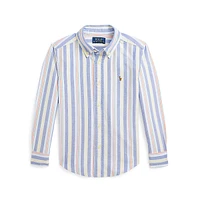 Little Boy's Striped Oxford Shirt