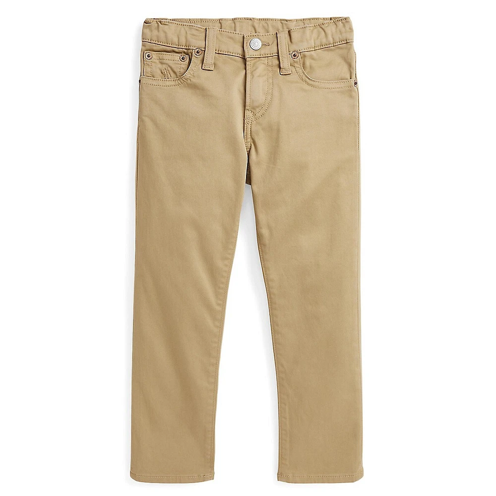 Little Boy's Sullivan Slim-Fit Stretch Sateen Pants