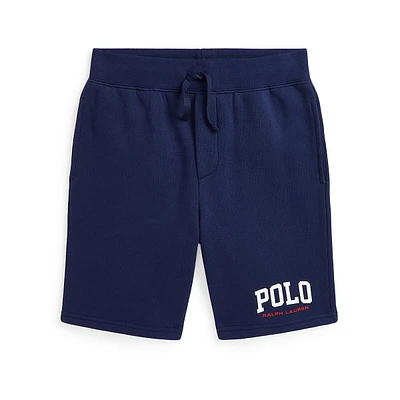 Short en polaire avec logo pour garçon