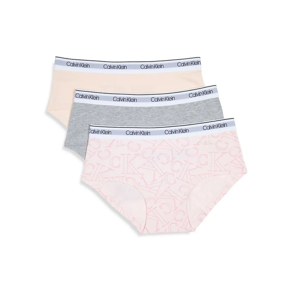 Calvin Klein Girls Panties Underwear Cotton Stretch Assorted Print