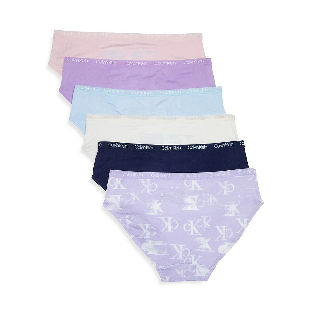 Girl's 6-Pack Hipster Briefs