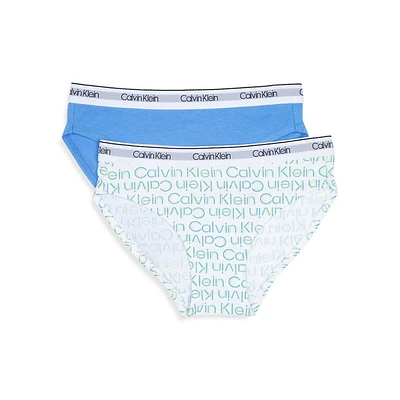 Girl's 2-Pair Bikini Briefs Set