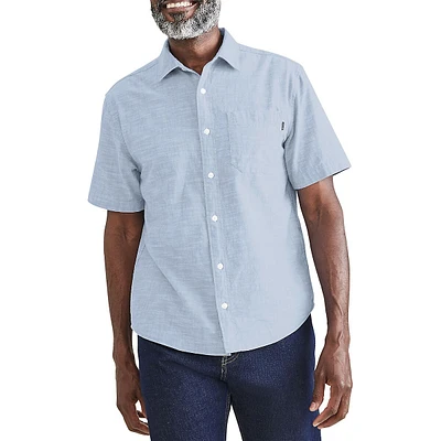 Short-Sleeve Regular-Fit Casual Shirt