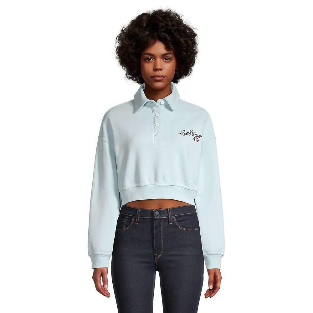 Levi's + Cropped Stevie Collared Sweatshirt | Galeries Capitale