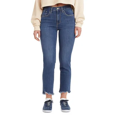 724 High-Rise Straight Crop Jeans - Chelsea On The Bias