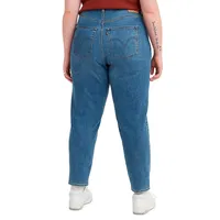 Plus High-Rise Medium Indigo Mom Jeans