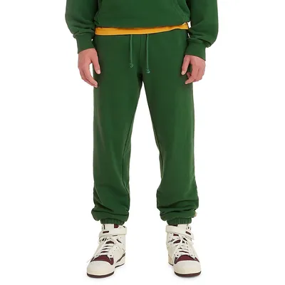 Gold Tab Cotton Fleece Sweatpants