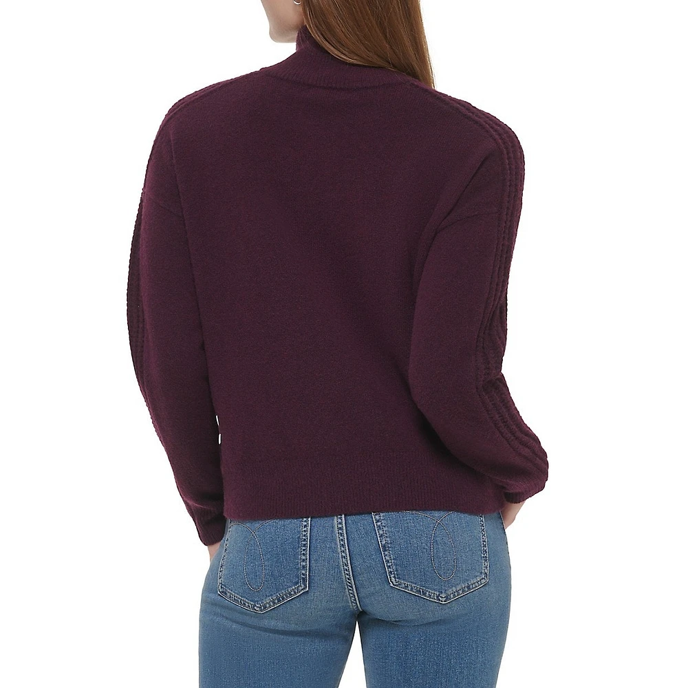 Half-Zip Mockneck Sweater