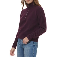 Half-Zip Mockneck Sweater