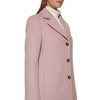 Wool-Blend 3-Button Coat