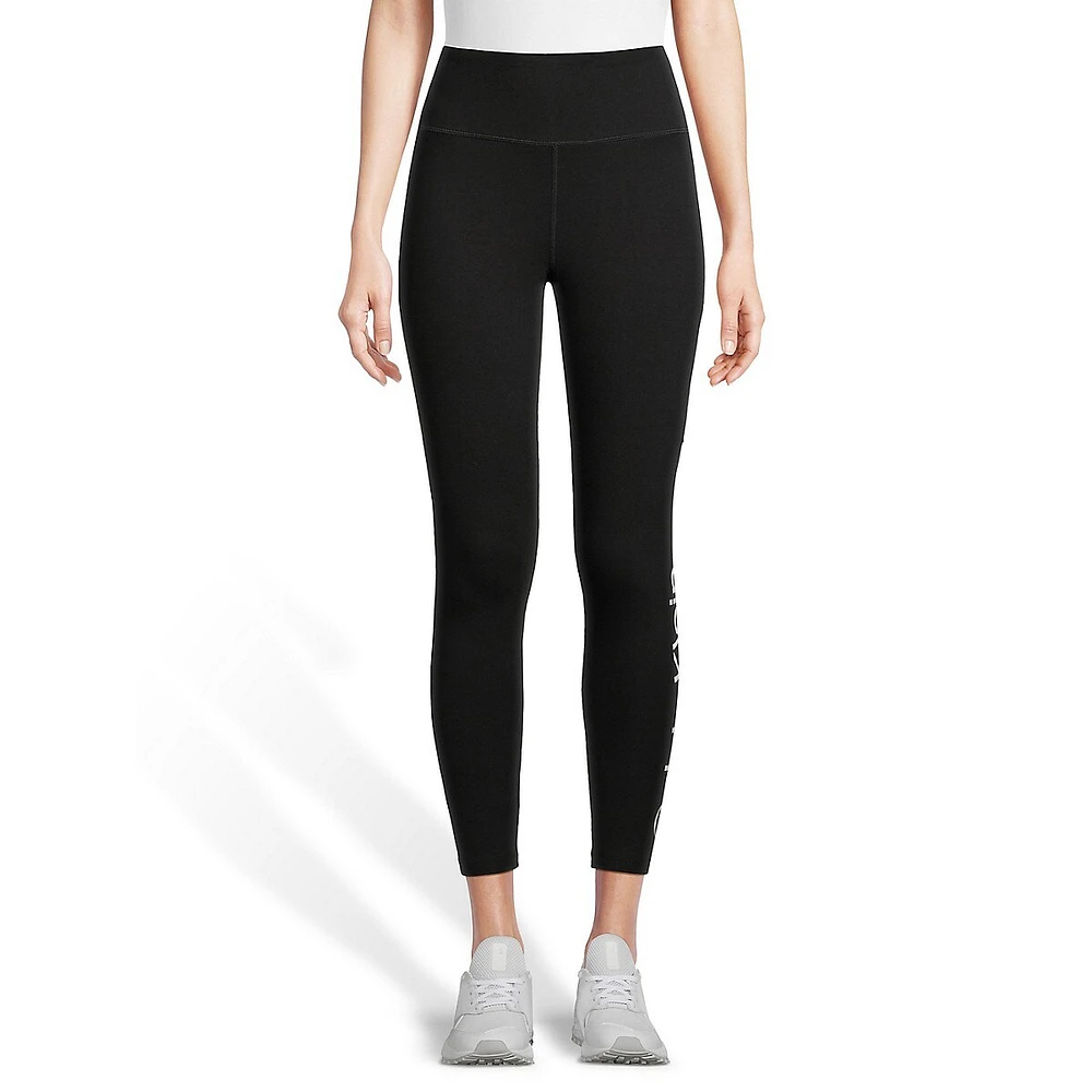 High-Waist Logo Cropped Leggings