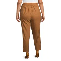 Plus High-Waisted Tapered Pants
