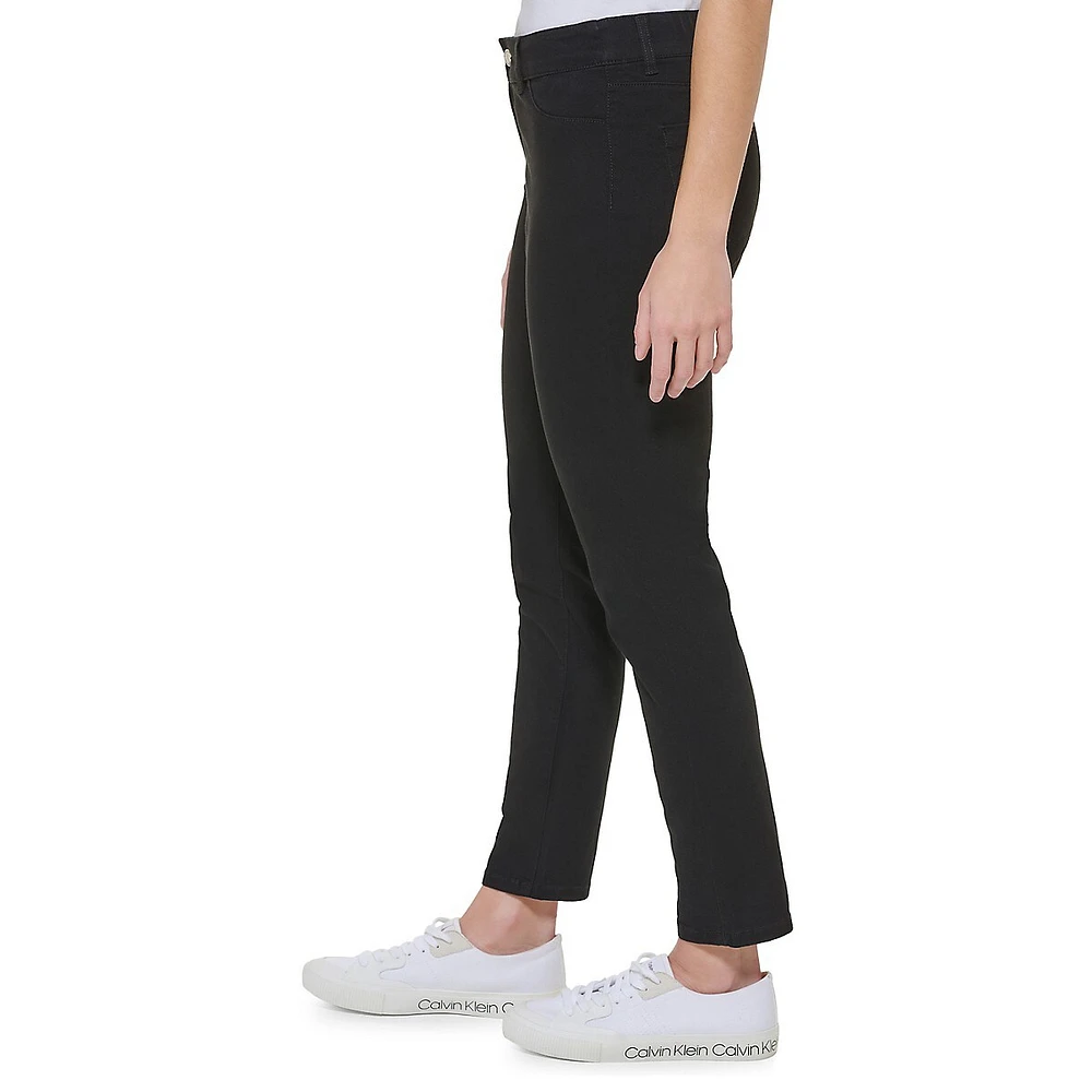 Cropped Twill Pants