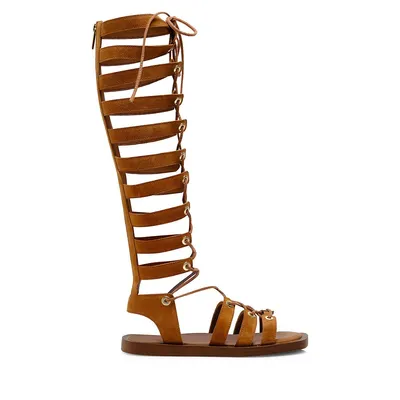 Sunchaser Suede Tall Gladiator Sandals