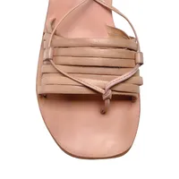 Cami Huarache Leather Wrap Sandal Flats