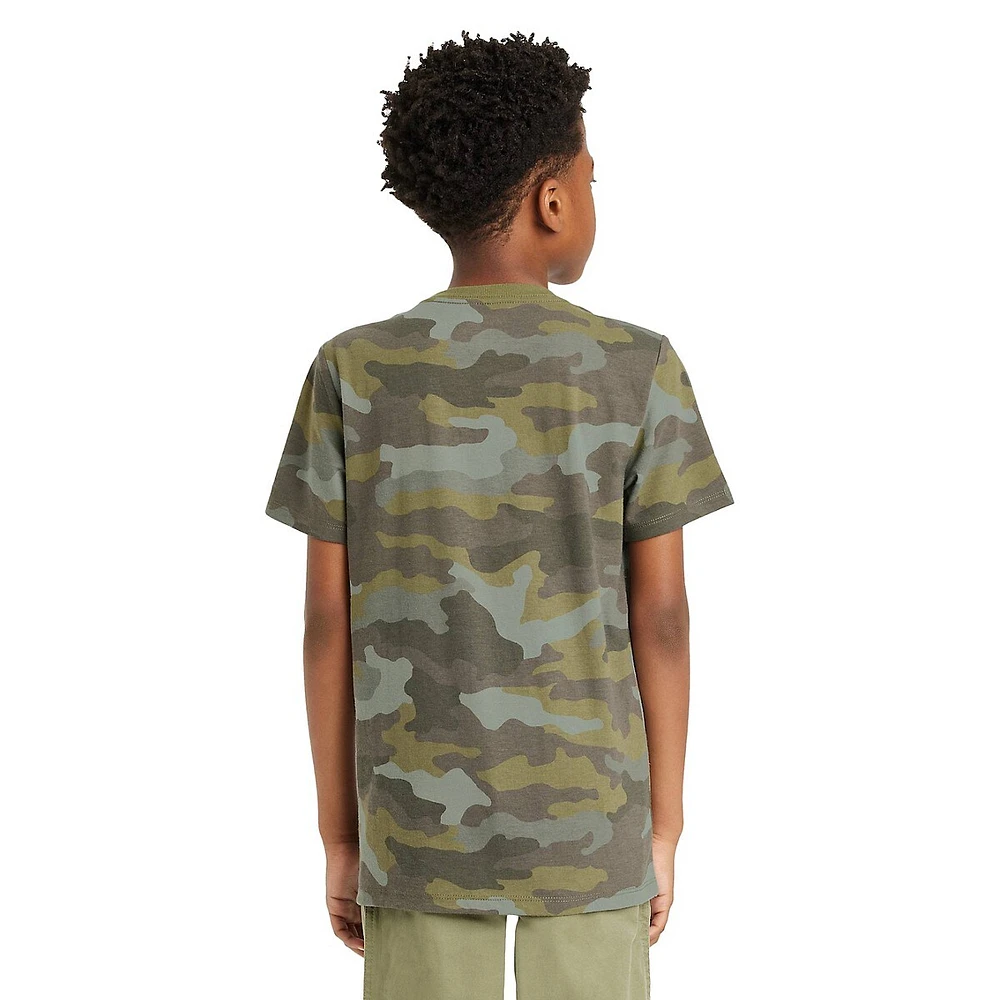 Boy's Favourite Tee Camo-Print T-Shirt