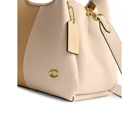 Lana Small Colourblock Pebble Leather Bag