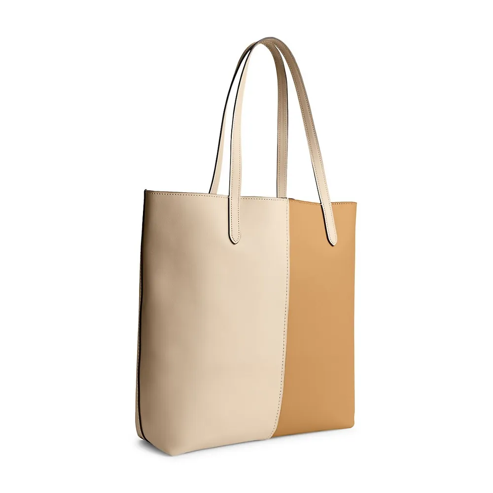 North Colourblock Leather Tote