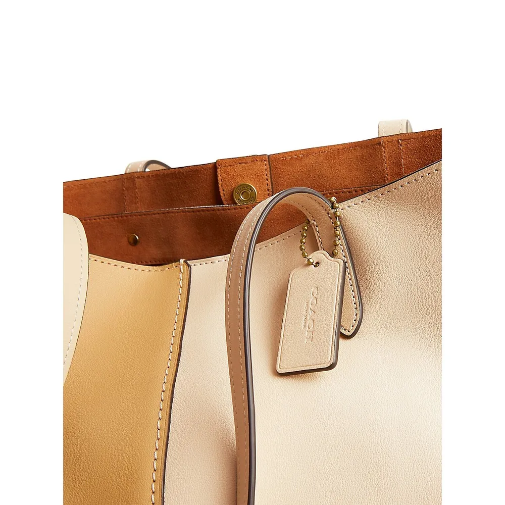 North Colourblock Leather Tote