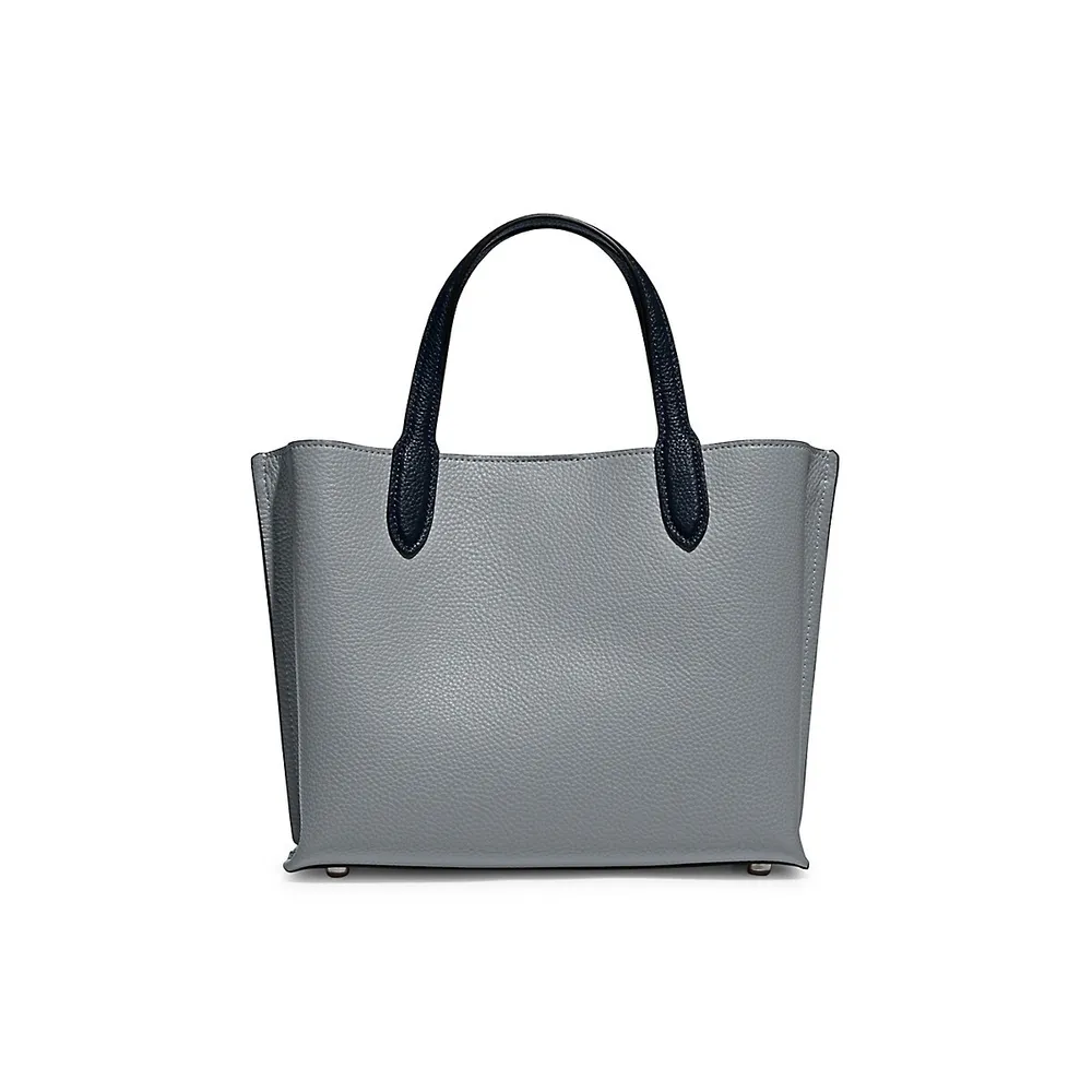 Willow Colourblock Pebble Leather Tote