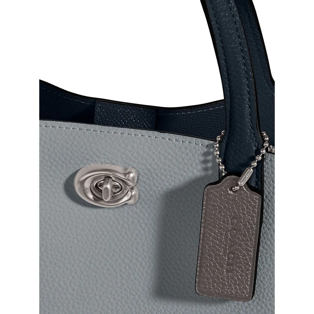 Willow Colourblock Pebble Leather Tote