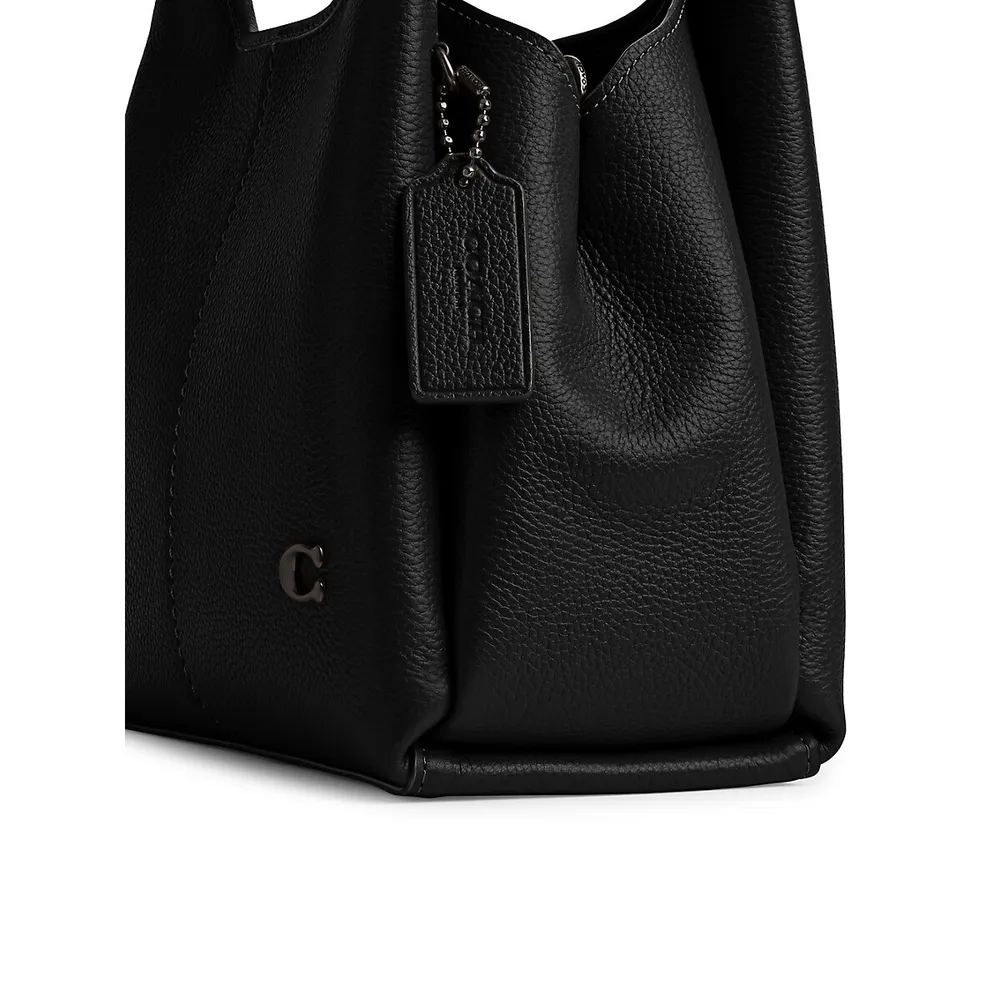 Small Lana Pebbled Leather Bag