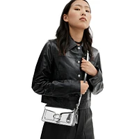 Metallic Leather Tabby Shoulder Bag