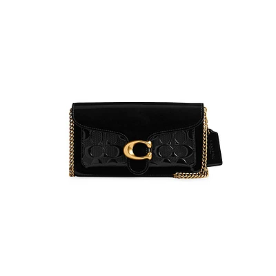 Tabby Signature Patent Leather & Chain Crossbody Clutch