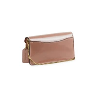 Tabby Signature Patent Leather & Chain CrossbodyClutch