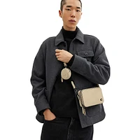 Charter Pebbled Leather Slim Crossbody Bag