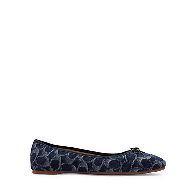 Abigail Signature Denim Ballet Flats